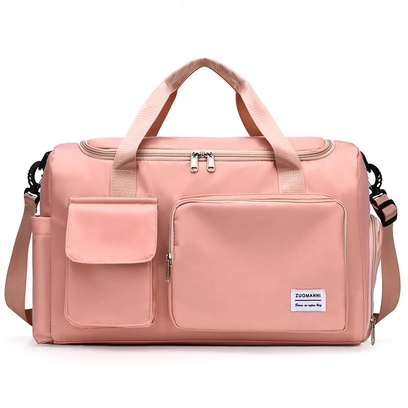 Unisex Fashion Solid Color Nylon Waterproof Duffel Bags