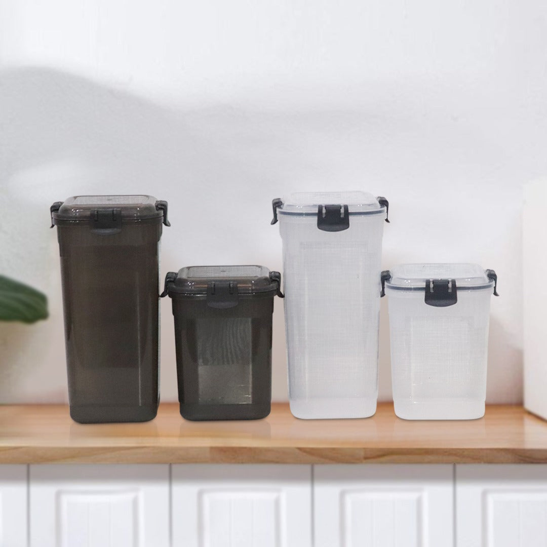 Grey Tall Plastic Containers