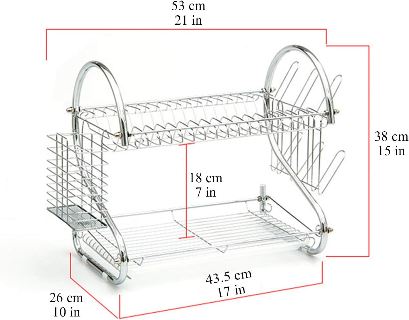 SS Crockery Dish Rack. Kitchen Rack Steel