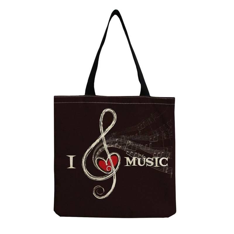 Source Piano Printed Casual Bag Harajuku Style Fashion Shoulder Bag Student Large Capacity Handbag