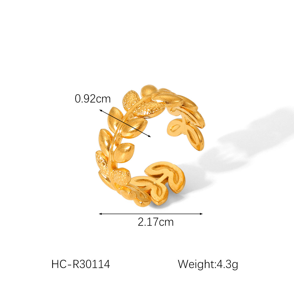 Ring Stripe Circle Geometric Stainless Steel Electroplating Rings