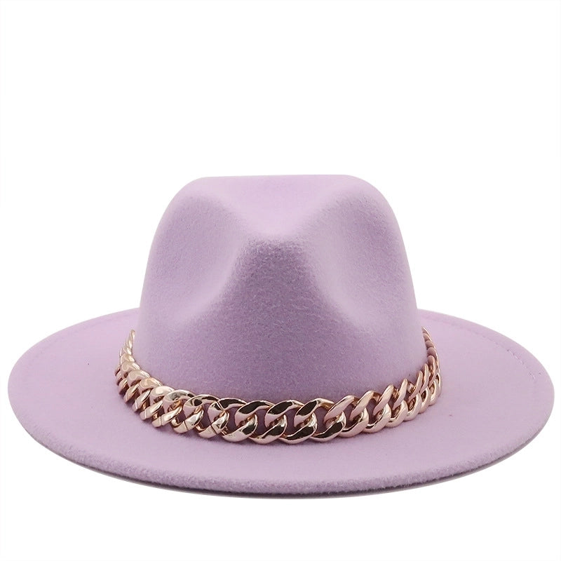 Accessories Woolen Big Brim Fashion Jazz Top Hats