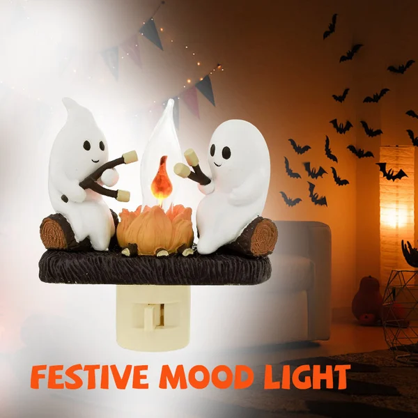 🔥Last Day 75% OFF👻2024 Ghost Bonfire Flashing Night Light✨