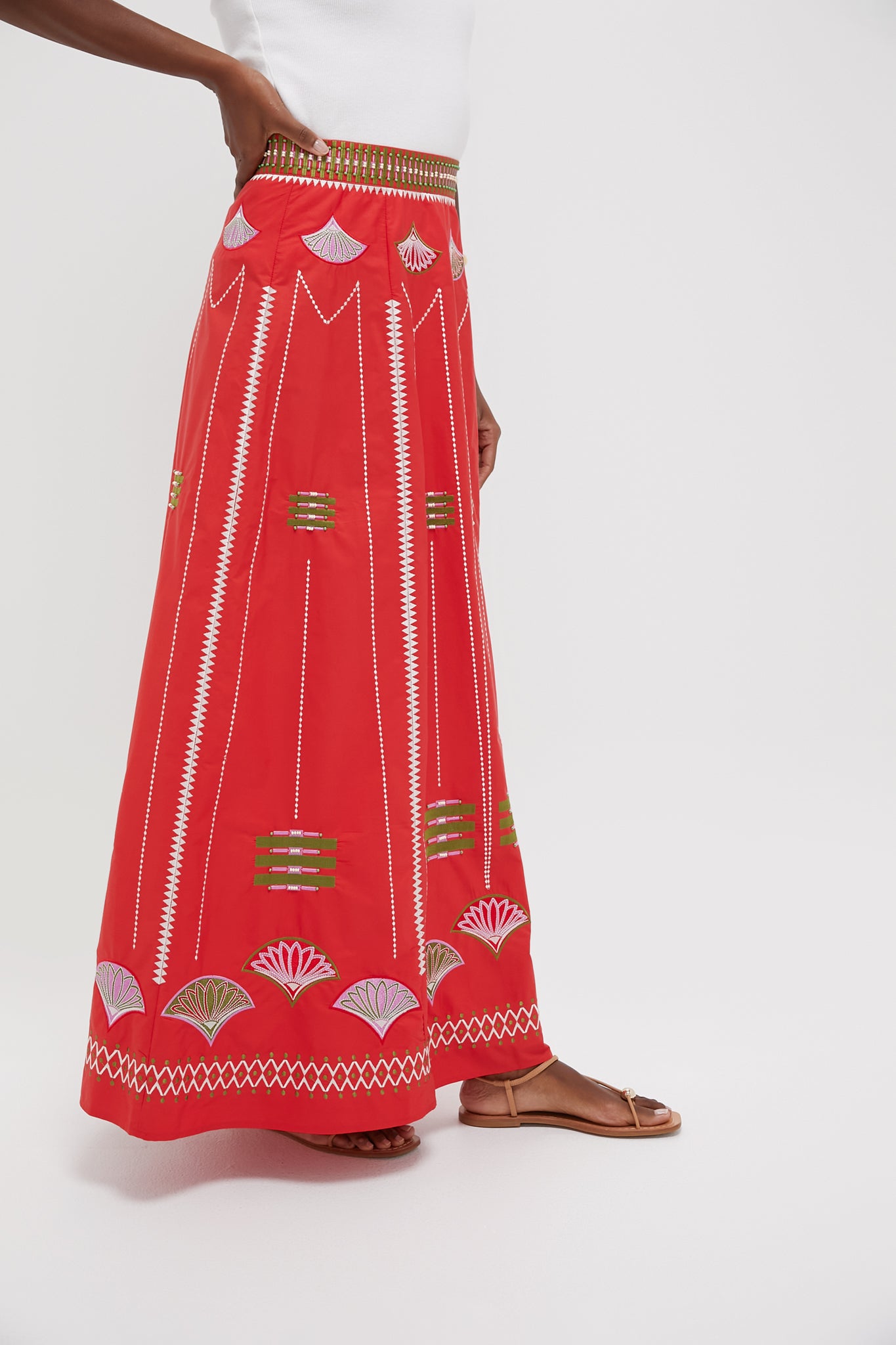 Red Camille Skirt