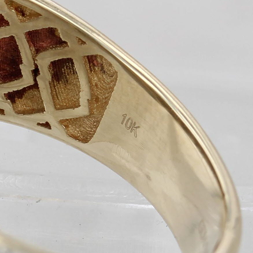 0.77ctw Diamond Halo Ring 10k Yellow Gold Size 10.25