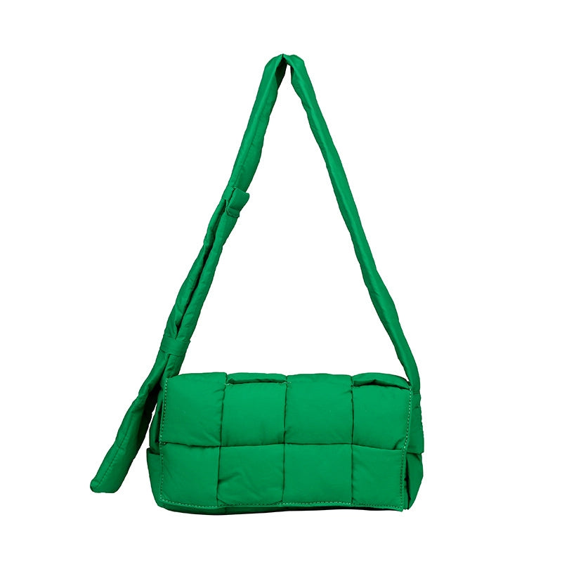 Women's Medium Oxford Cloth Solid Color Fashion Square Magnetic Buckle Crossbody Bag