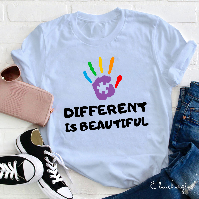 Different Is Beautiful Teacher T-Shirt