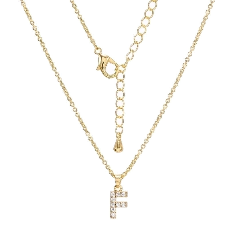 Brass Cable Chain Letter Necklace
