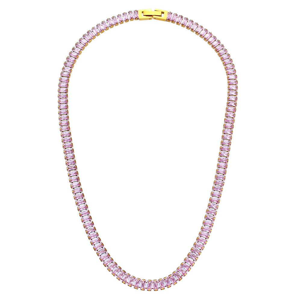 Minimalist Geometric Stainless Steel 18K Gold Plated Necklaces