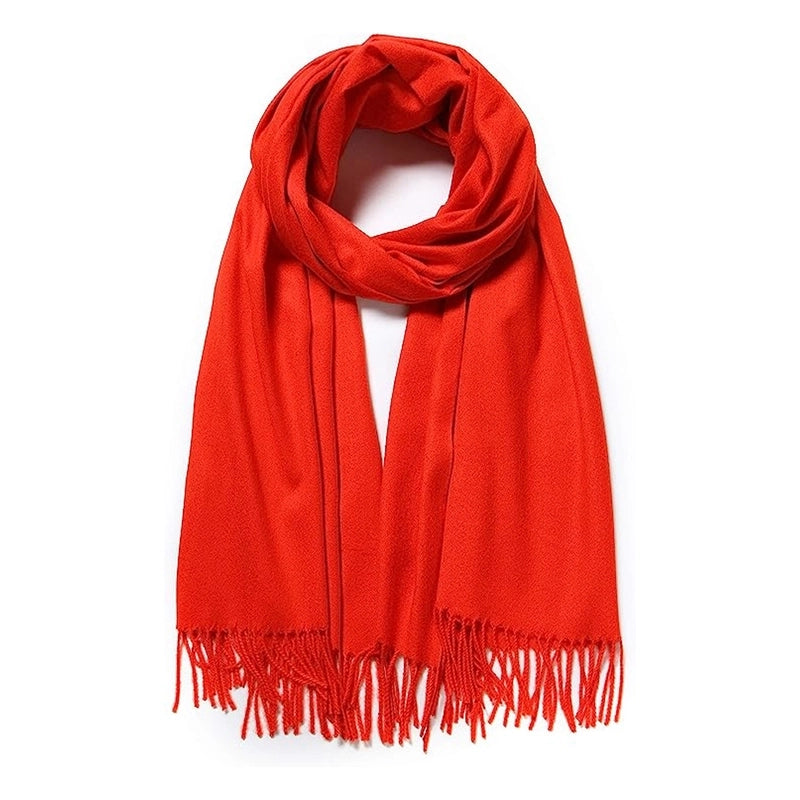 Autumn And Winter New Solid Color Scarf Sweet Wind Imitation Cashmere Scarf Women's Warm Scarf Fashion Shawl