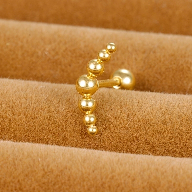 1 Piece Minimalist Round Plating Stainless Steel Ear Studs