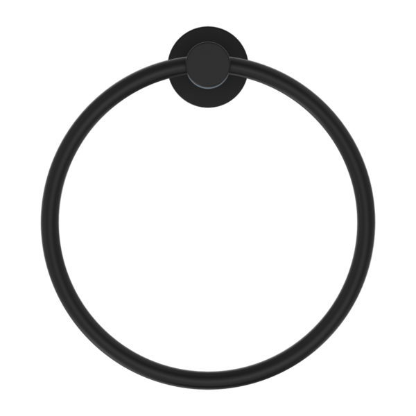 Nero New Dolce Towel Ring - Matte Black / NR2080MB