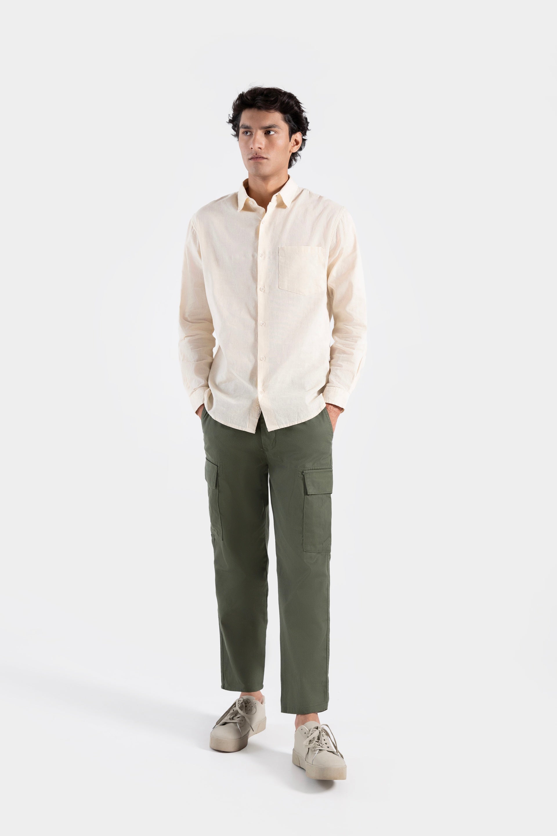 Basic Linen Blend Shirt