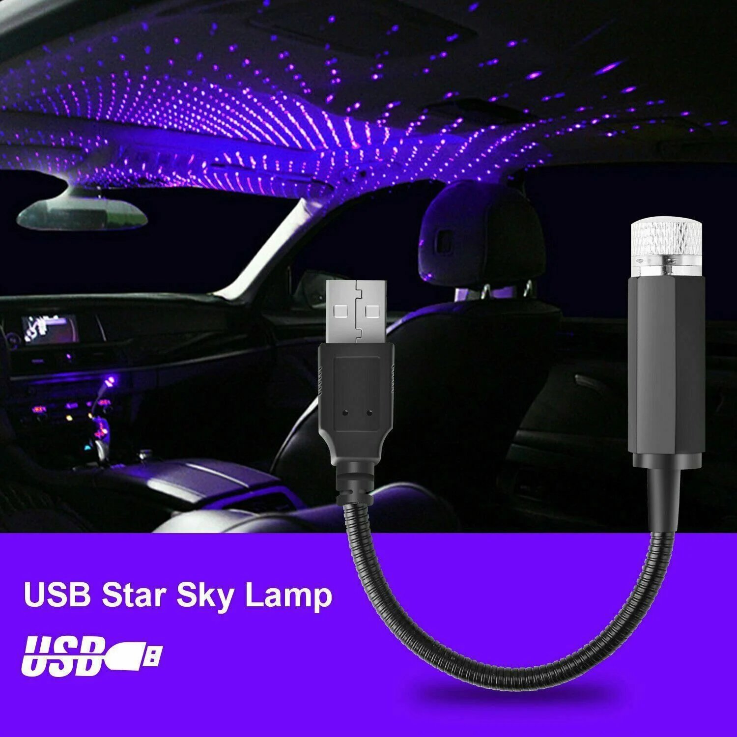 BUY 2 FREE SHIPPING - USB LIGHT CAR STAR PROJECTOR✨✨