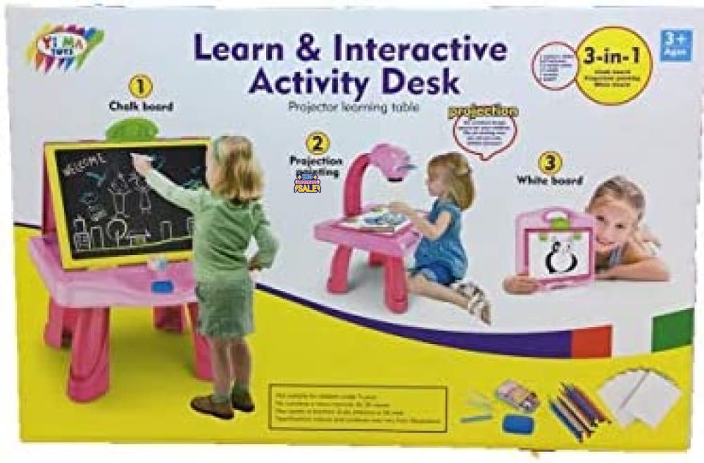 3IN1 LEARN & INTERACTIVE ACTIVITY DESK FOR KIDS