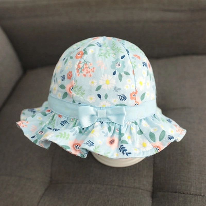 Baby Girl's Girl's Casual Flower Bowknot Bucket Hat