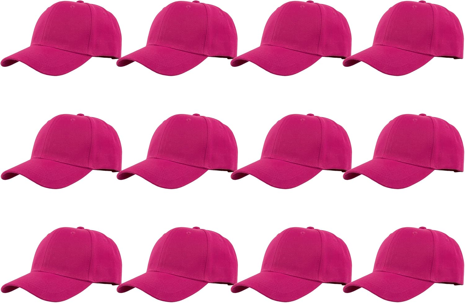 Gelante Plain Blank Baseball Caps Adjustable Back Strap Wholesale LOT 12 PC'S