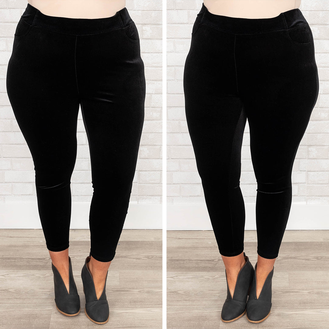 Business Lady Pants. Black Velvet