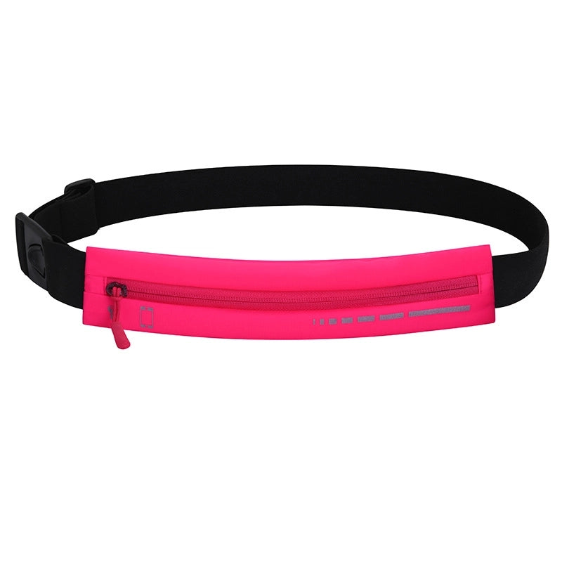 Women's Sports Solid Color Nylon Waist Bags