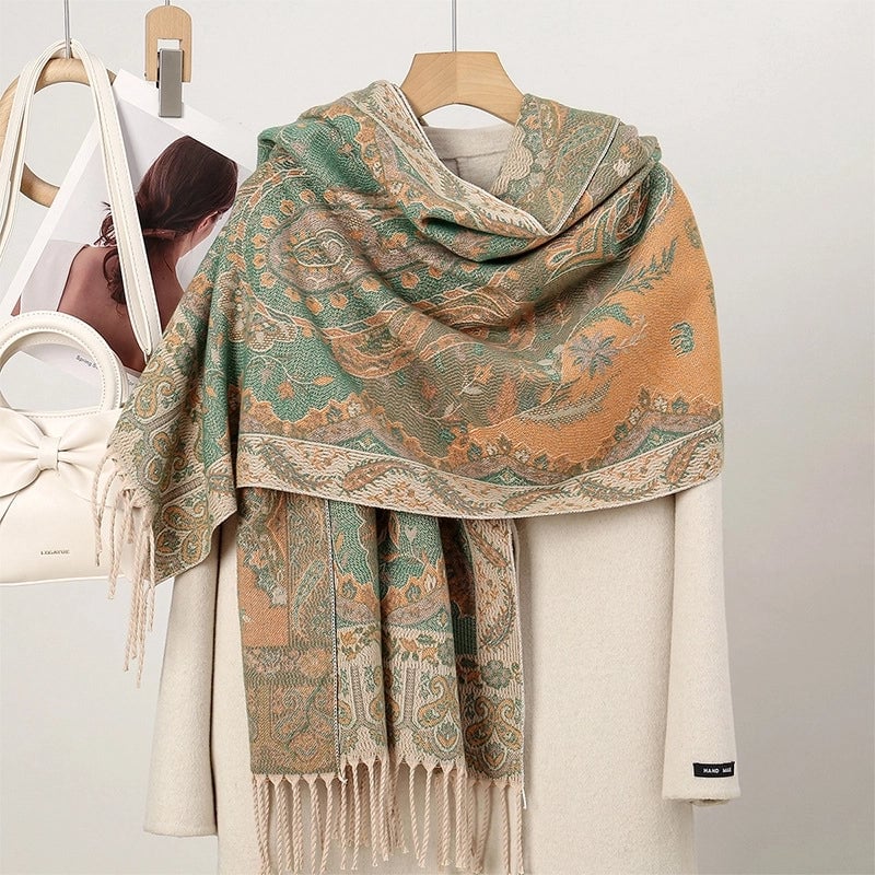 Women's Ethnic Style Minimalist Geometric Solid Color Polyester Scarf