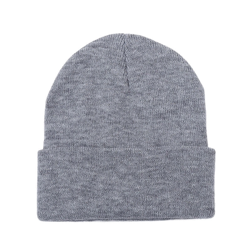 Hat Women's Autumn And Winter Korean Style Solid Color Wool Hat Trendy Japanese Style Warm Knitted Hat Outdoor Wool Hat