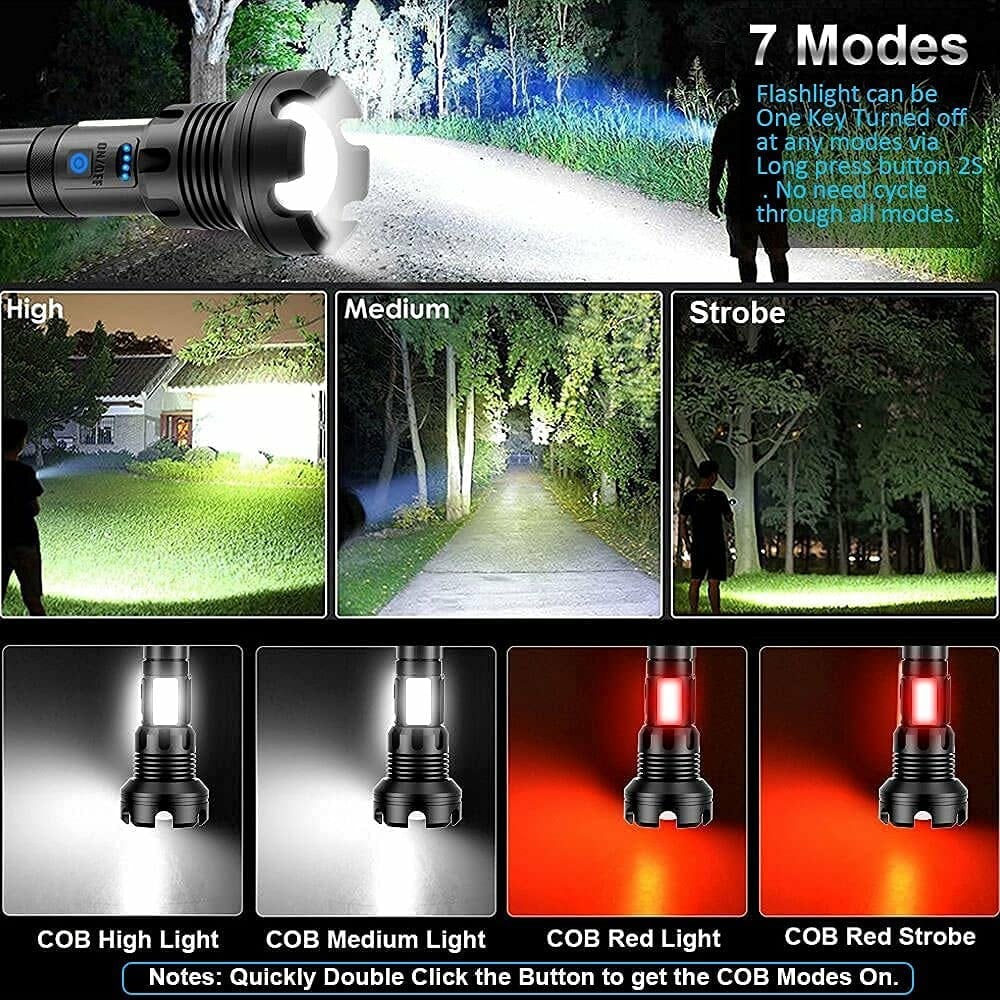 🎁Last Day Promotion- SAVE 48%🏠LED Rechargeable Tactical Laser Flashlight(Buy 3 Free Shipping)