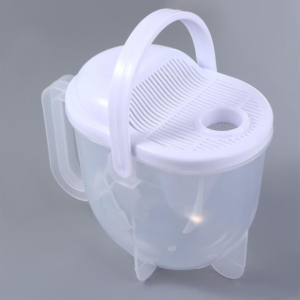 Rice Washer. Manual Plastic Rice Cleaner Washing Bowl With Handle