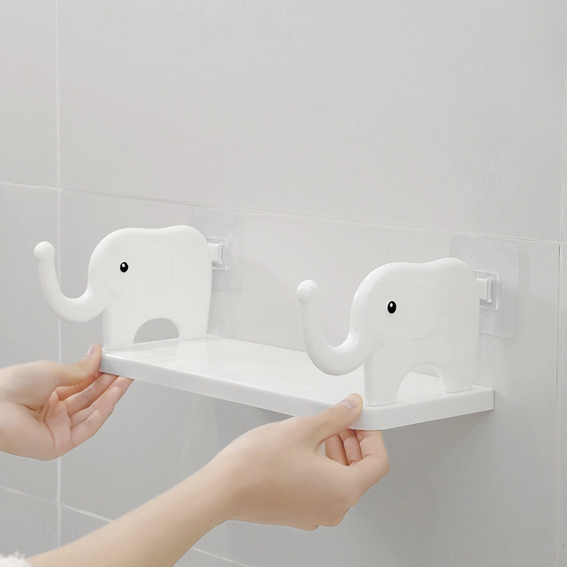 Elephant Storage Rack New Punch-free Wall-mounted Storage Rack Kitchen Bathroom Draining Study Multi-functional Storage Rack