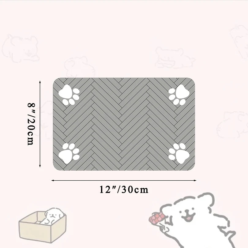 Absorbent Pet Feeding Mat - Waterproof & Non-Slip Pet Placemat