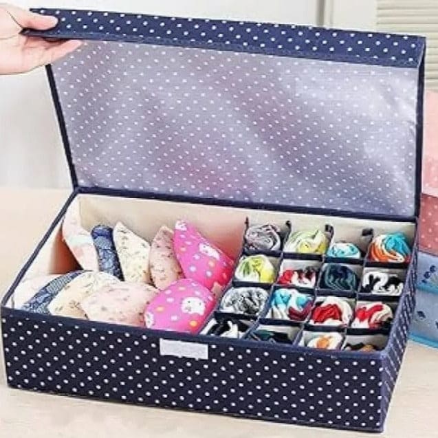 17 GRIDS GARMENT STORAGE ORGANIZER BOX