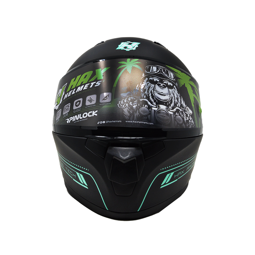 Casco Integral Hax obsidian Black Blue