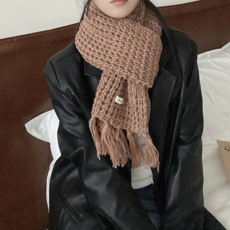 Women's Elegant Streetwear Color Block Polyester Scarf