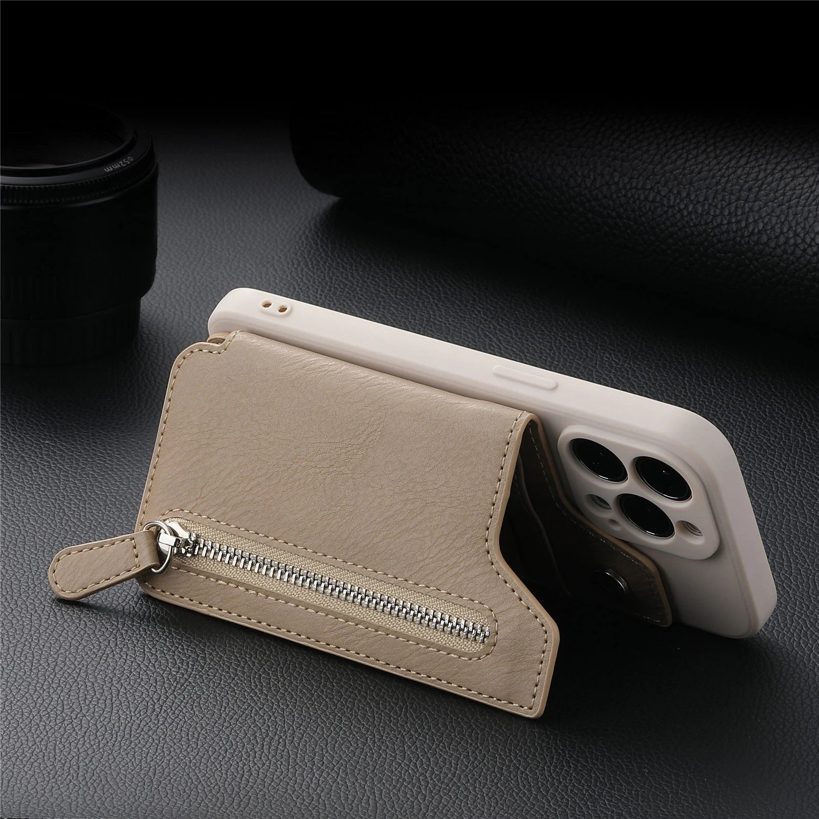 🔥Hot Sale 49% OFF🔥Magnetic Liquid Silicone Shell With Zipper Wallet(BUY 2 FREE SHIPPING)