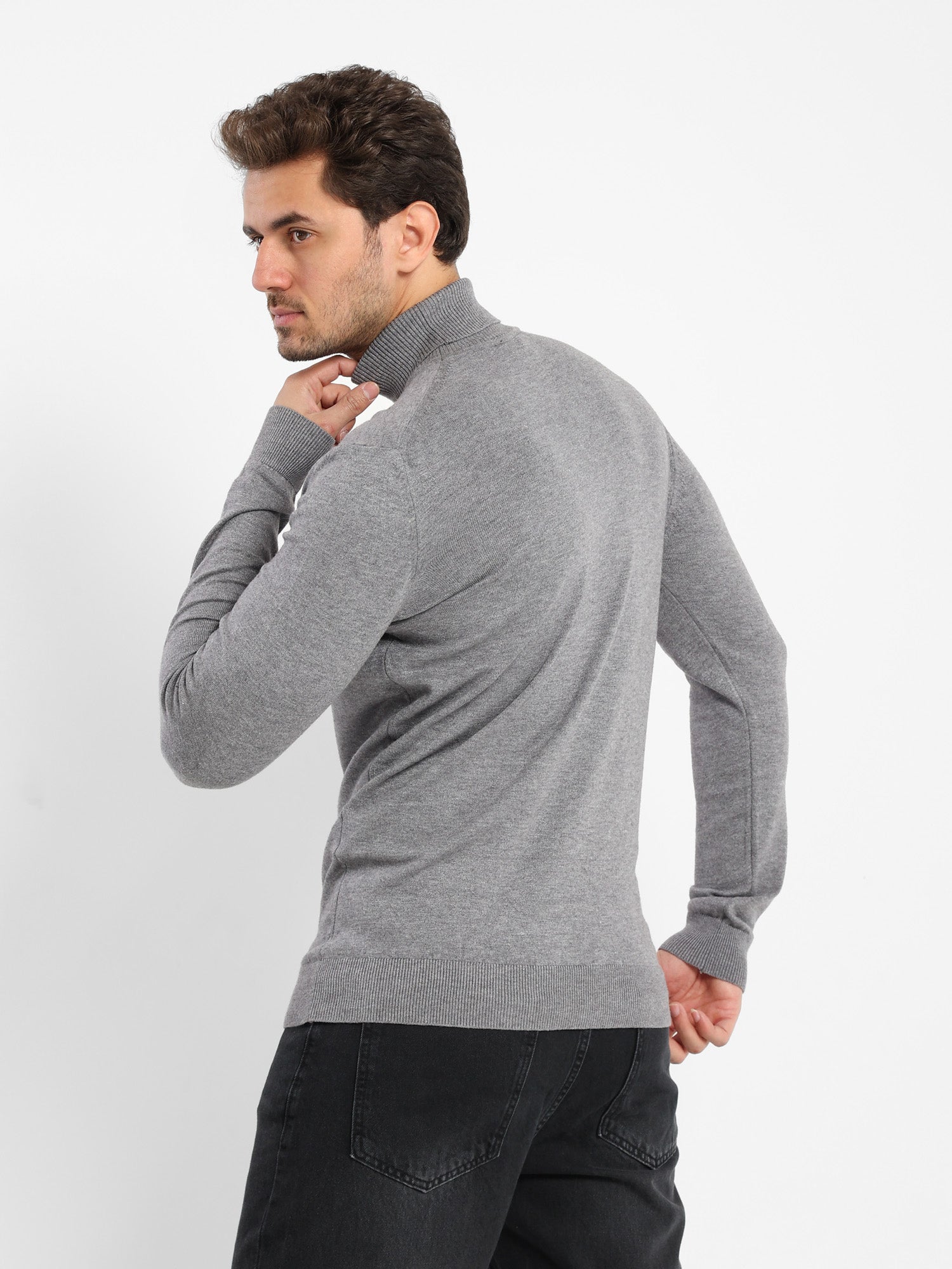 Basic Turtle Neck Solid Pullover