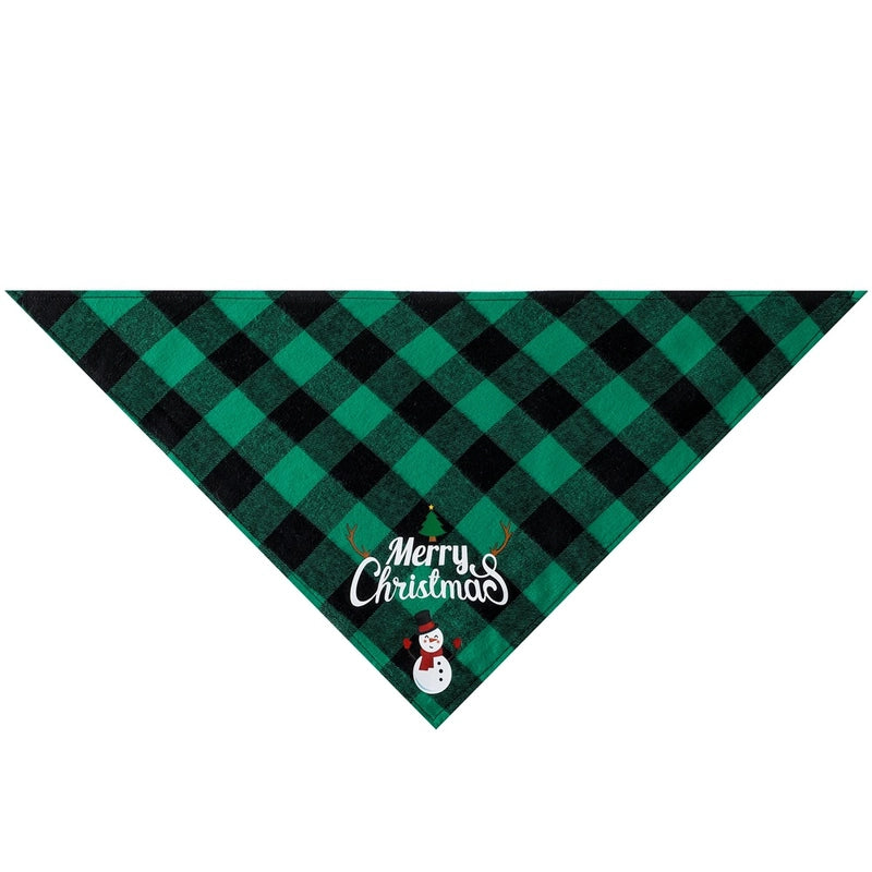 British Style Cotton Christmas Lattice Pet Scarf