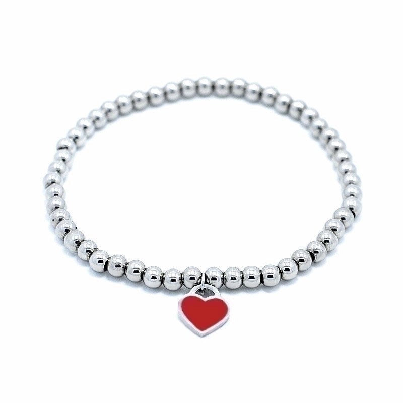 2 Pieces Basic Modern Style Heart Shape Stainless Steel Plating 18k Gold Plated Bracelets