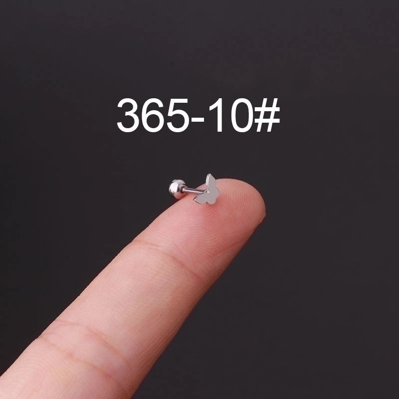 Ear Cartilage Rings & Studs Fashion Geometric 316L Stainless Steel  Plating