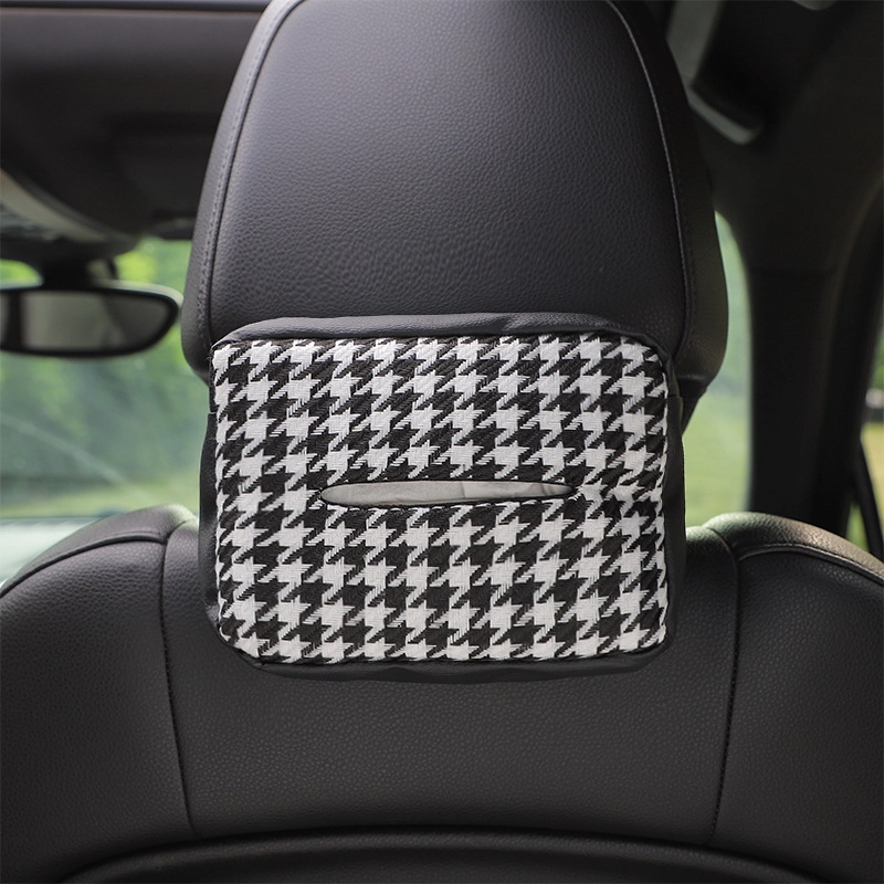 Pu Leather Knit Tissue Box