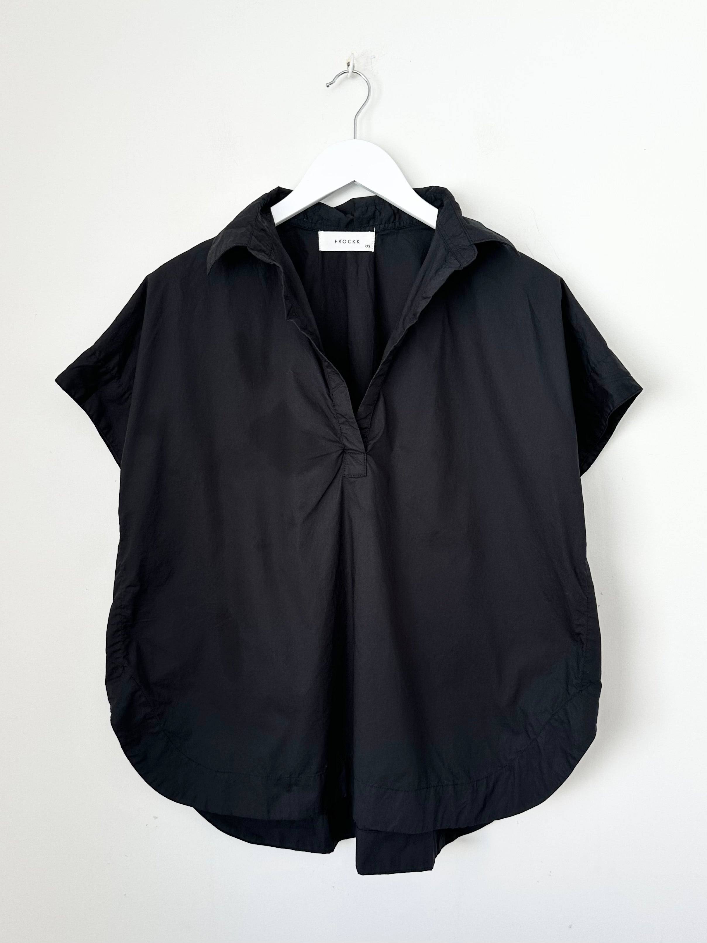 tara top - black cotton