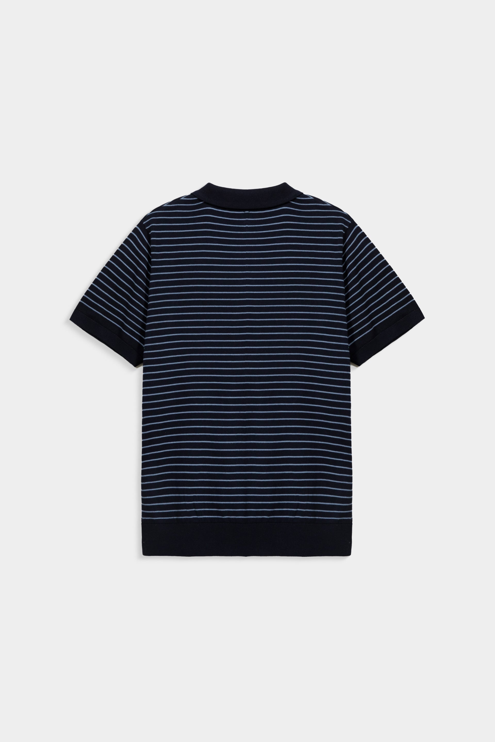 Knitted Striped Polo