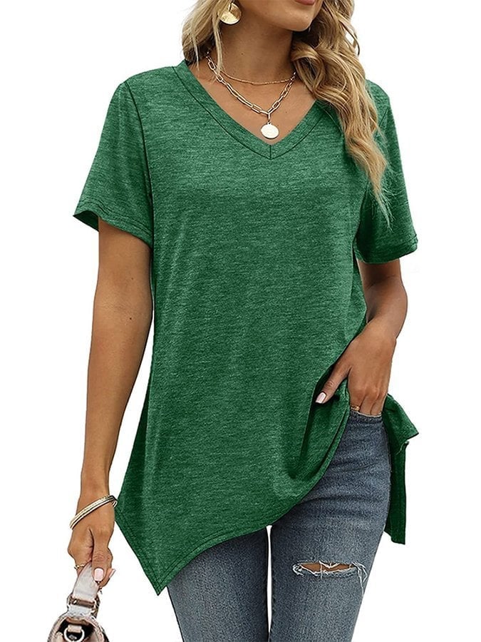 Women's V-Neck Short Sleeve T-Shirt