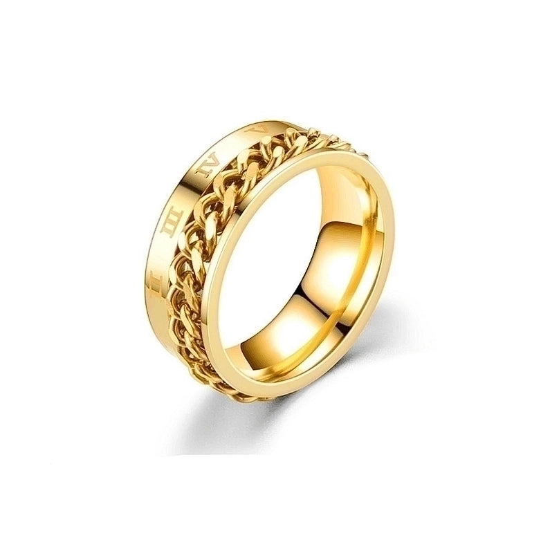 Fashion Titanium Steel No Inlaid Carving