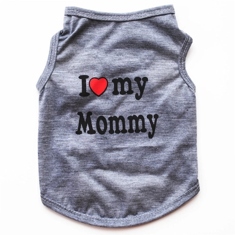 Casual Cotton Letter Pet Clothing