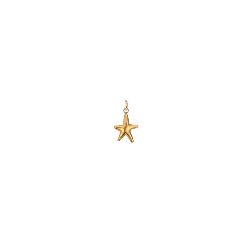 Marine Style Minimalist Starfish Dolphin Shell 201 Stainless Steel 304 Stainless Steel 18K Gold Plated Pendant Necklace