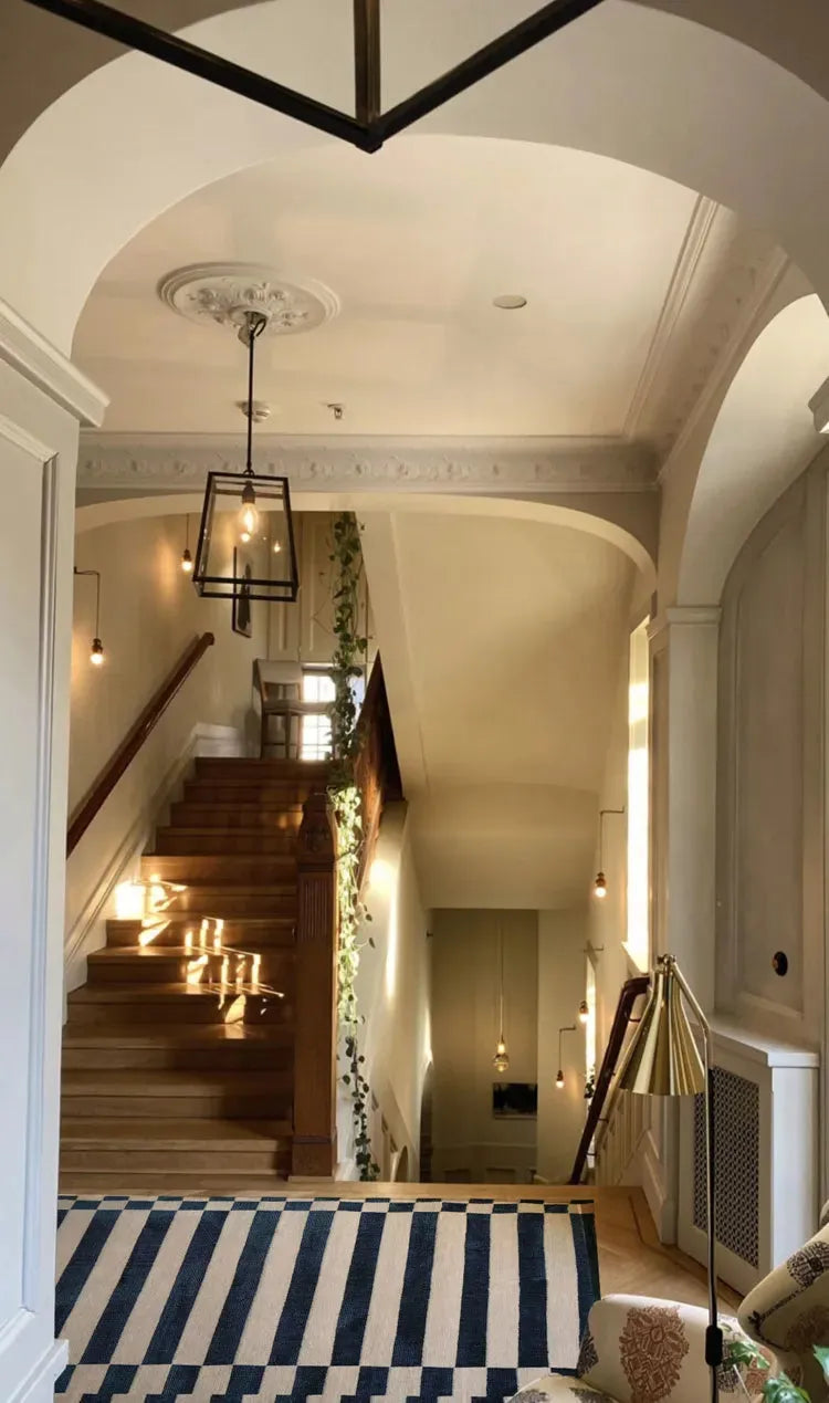 Karl Blue Striped Carpet