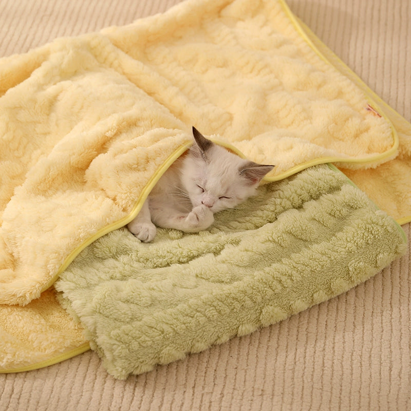 Solid Color Soft Warm Dog Cat Blanket