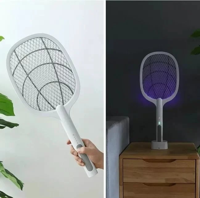 2-in-1 Electric Swatter & Night Mosquito Killing Lamp