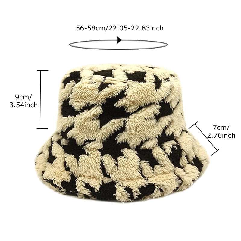 Women's Retro Color Block Flat Eaves Bucket Hat