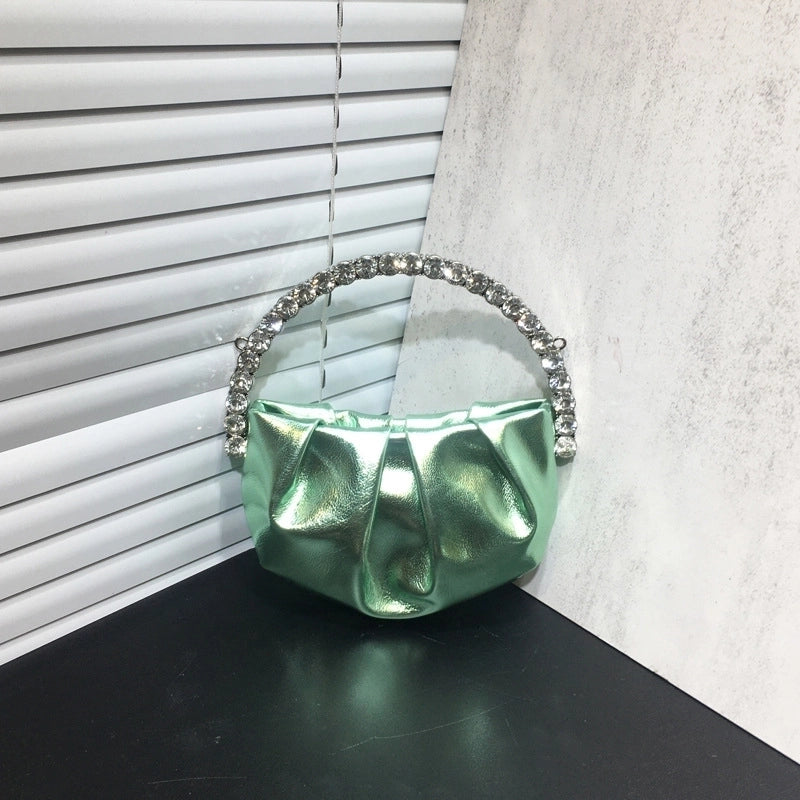Nylon Solid Color Dumpling Shape Evening Bags