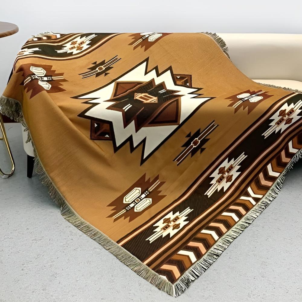 Desert Bloom Tapestry Picnic Blanket & Throw